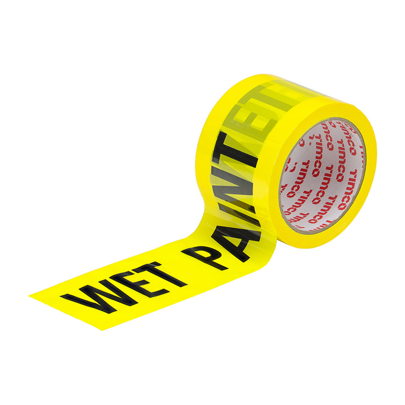 TIMCO Hazard warning caution yellow black wet paint tape — Roll