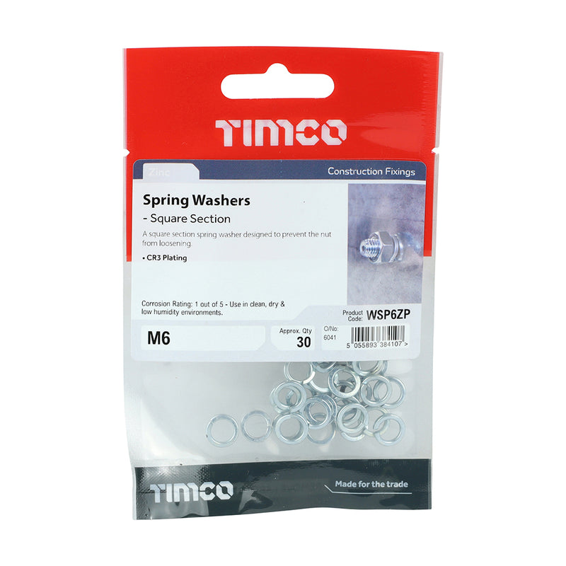 TIMCO Spring Washers DIM7980 Silver - M10