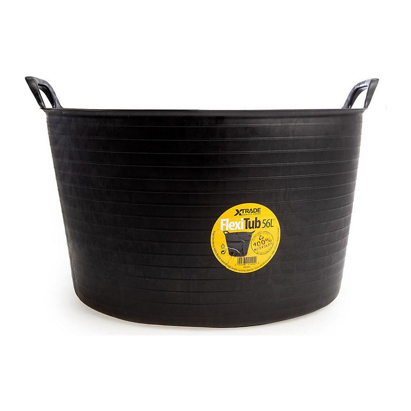 XTrade FlexiTub Black 56 Litre - X0900040 - Ideal for Storage and Gardening
