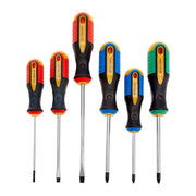 XTrade X0900063 Screwdriver Set 6 Piece - Non-Slip Soft Grip Handles