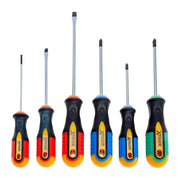 XTrade X0900063 Screwdriver Set 6 Piece - Non-Slip Soft Grip Handles
