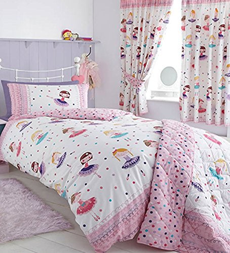 Kids Ballerina Single Duvet Cover Set