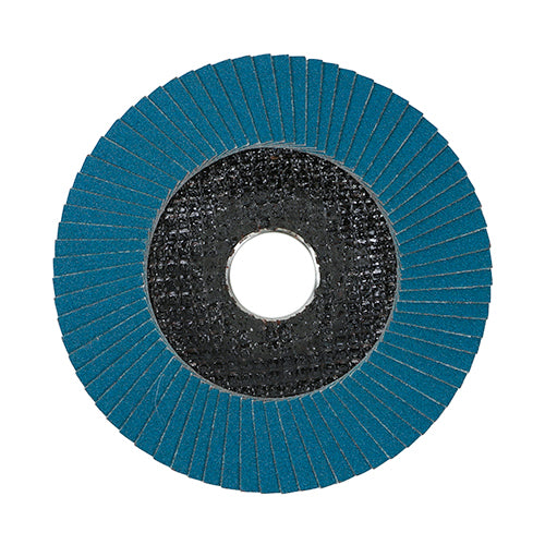 TIMCO Set of Flap Discs Zirconium Type 29 Conical P120 Grit