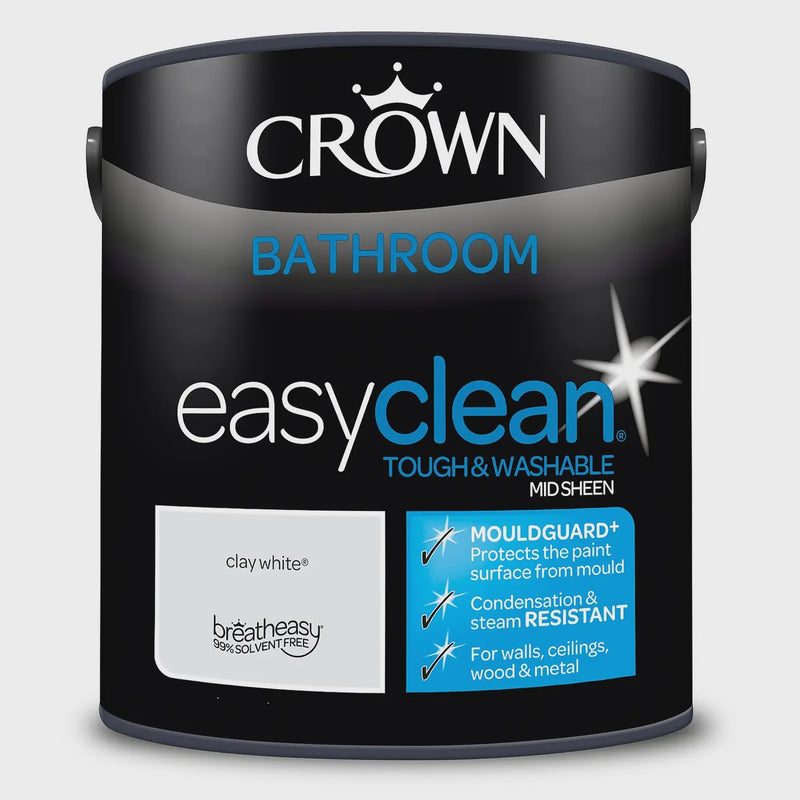 Crown Bathroom Easy clean Clay White 2.5L