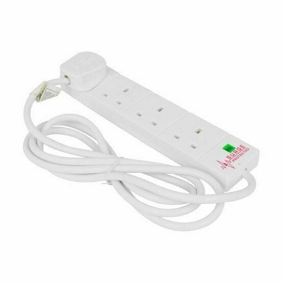 4 Gang 2 Meter Surge Protected Extension