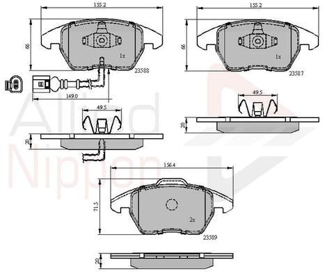 An Brake Pads Adb11224