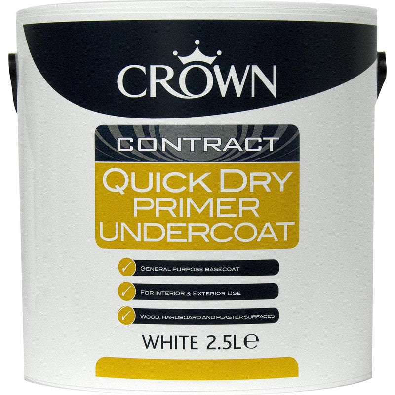 Crown Quick Dry Primer Undercoat 2.5L