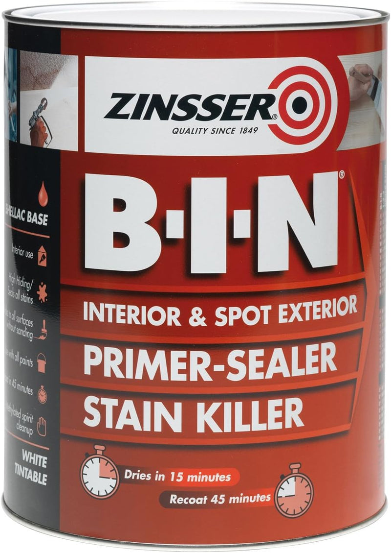 B-I-N Primer And Sealer Stain Killer 1L
