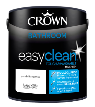 Crown Bathroom Easy Clean Pure Brilliant White  2.5L