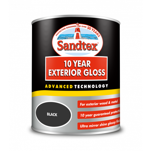 Sandtex Exterior Gloss Black 750Ml