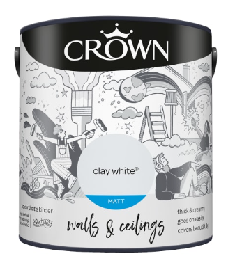 Crown Paint 2.5 Clay White